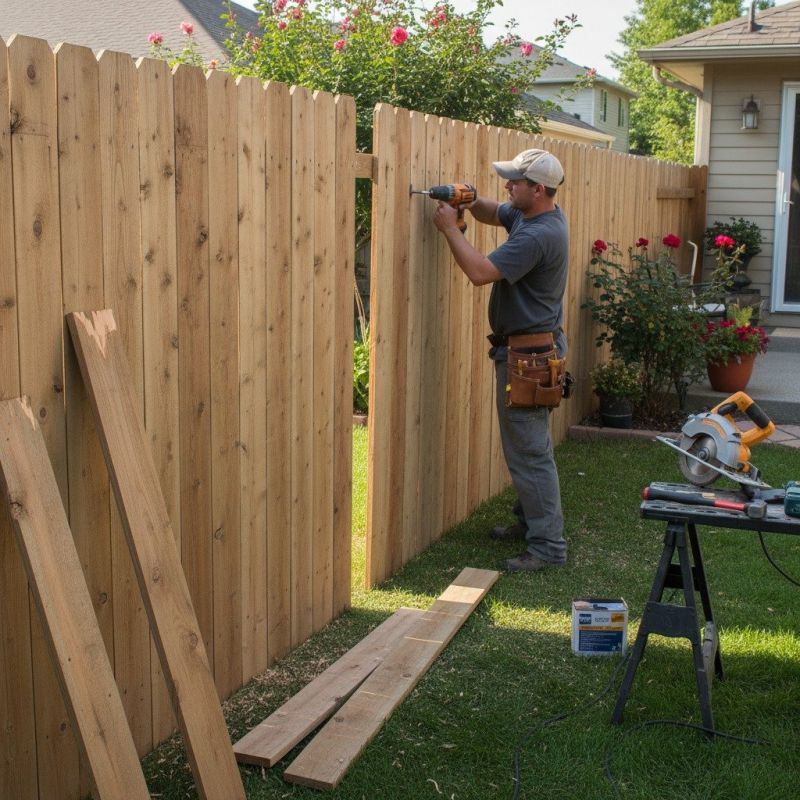 Wood Fence Repair Service