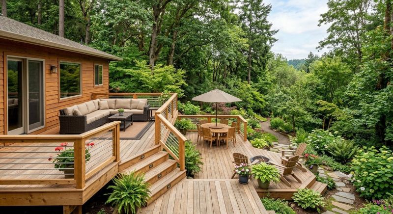 Multi Level Deck Installation in Boston, MA