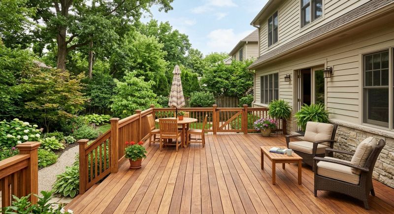 Wooden Patio Installation in Worcester, MA